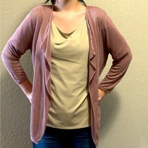 August Silk dusty pink shrug size large